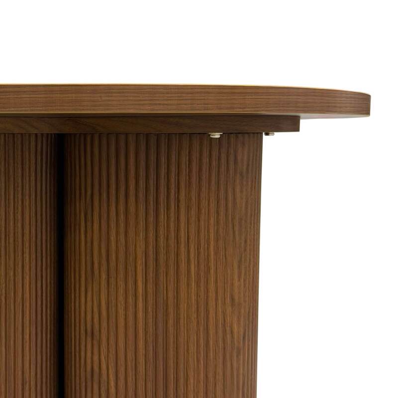 Couchtisch rund, in Holzoptik, Ø80 x 45 cm