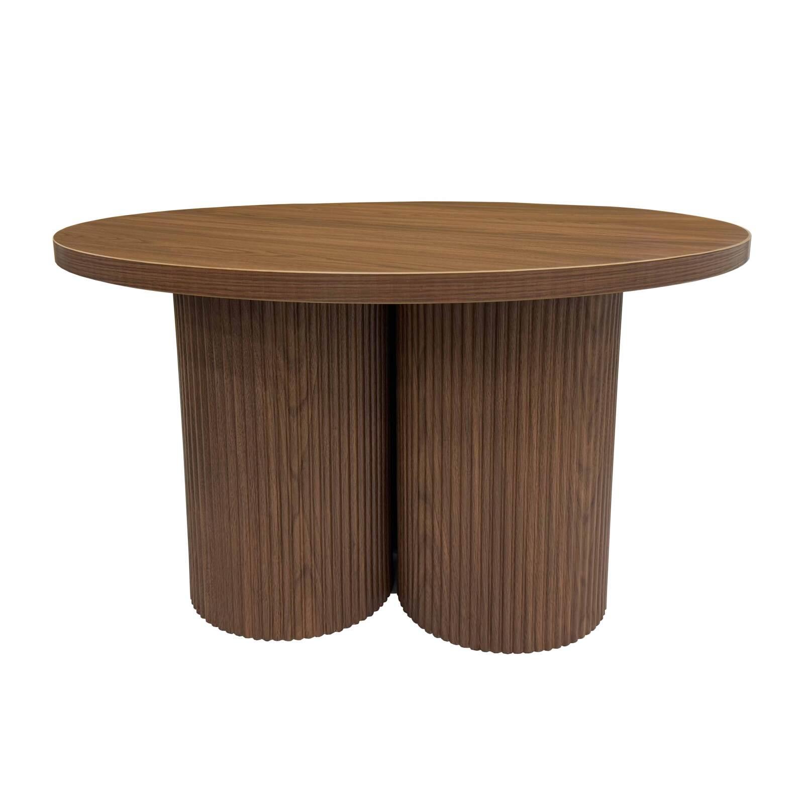 Couchtisch rund, in Holzoptik, Ø80 x 45 cm