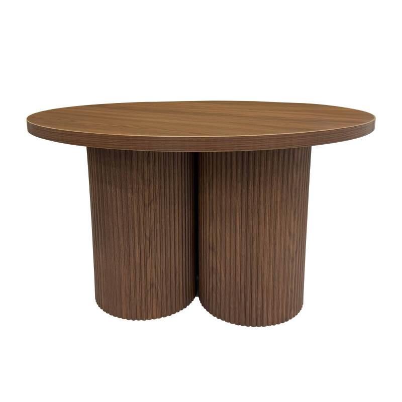 Couchtisch rund, in Holzoptik, Ø80 x 45 cm