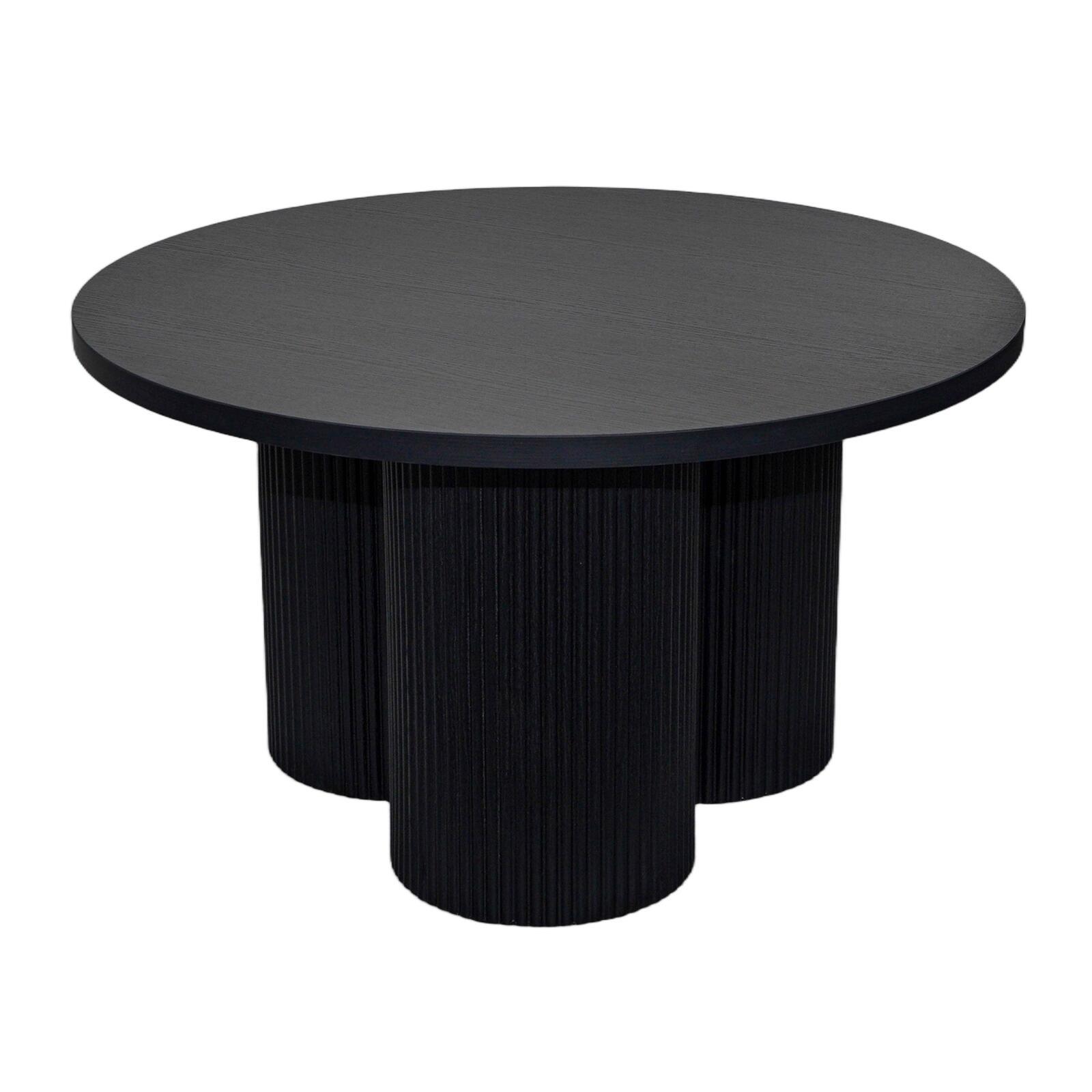 Couchtisch rund, in Holzoptik, Ø80 x 45 cm