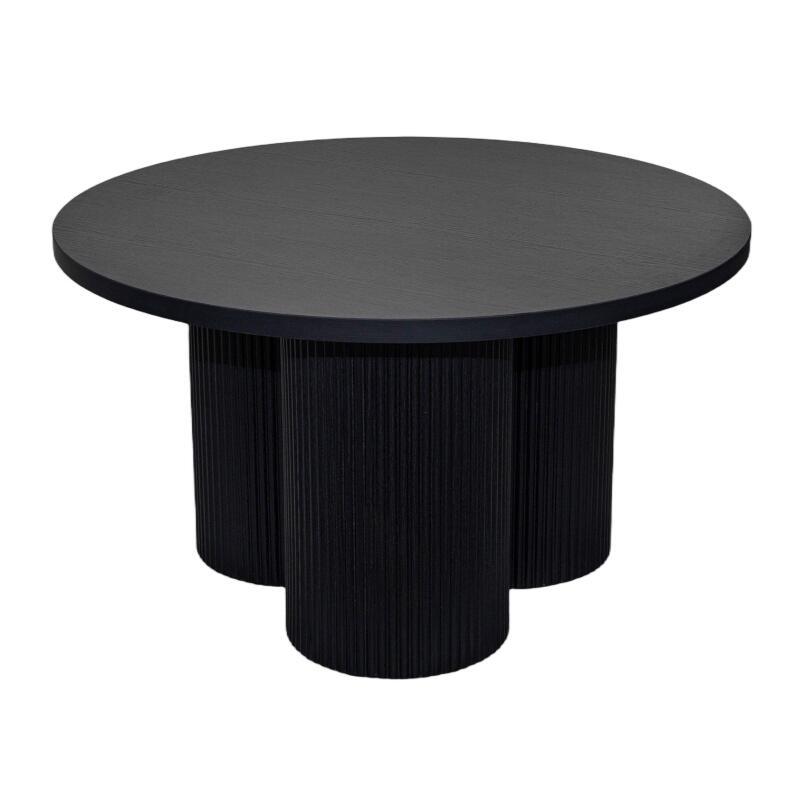 Couchtisch rund, in Holzoptik, Ø80 x 45 cm