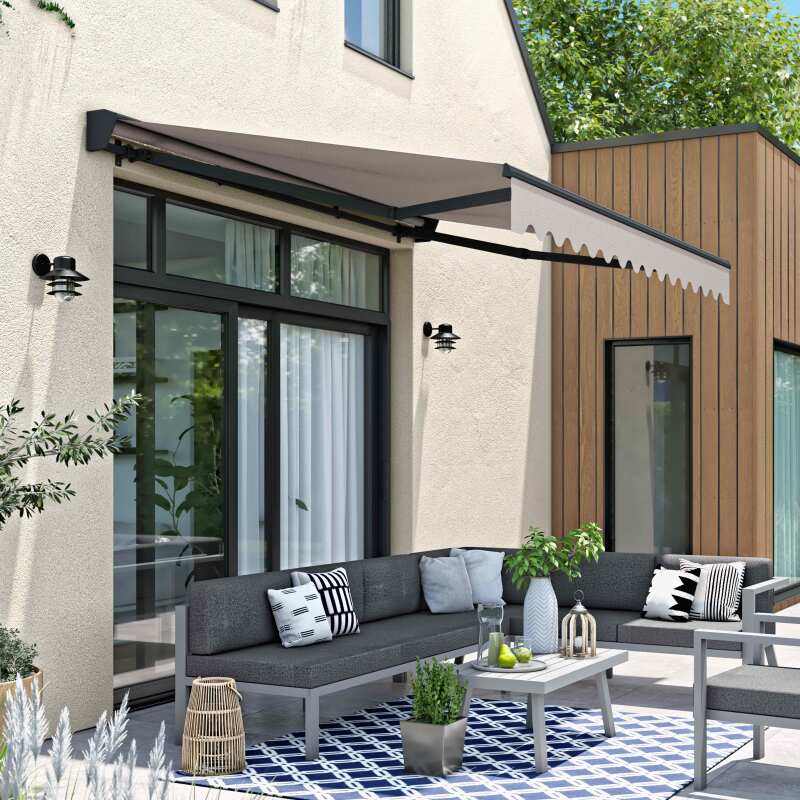 Markise mit halbintegrierter 3 x 2,50 m Kassette 