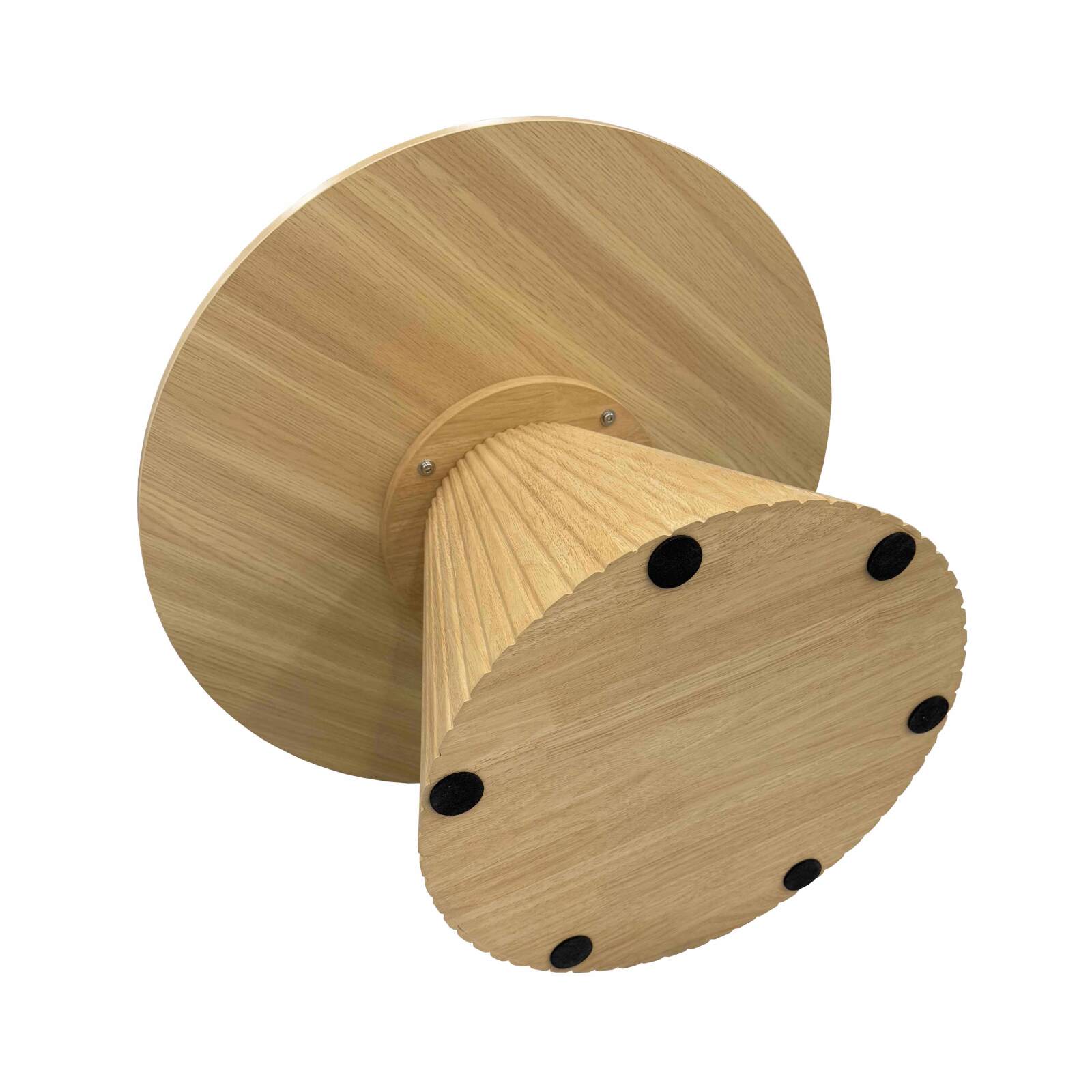 Couchtisch rund, in Holzoptik, Ø80 x 45 cm