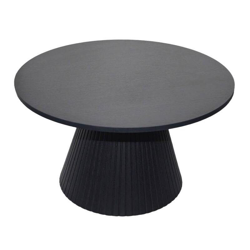 Couchtisch rund, in Holzoptik, Ø80 x 45 cm