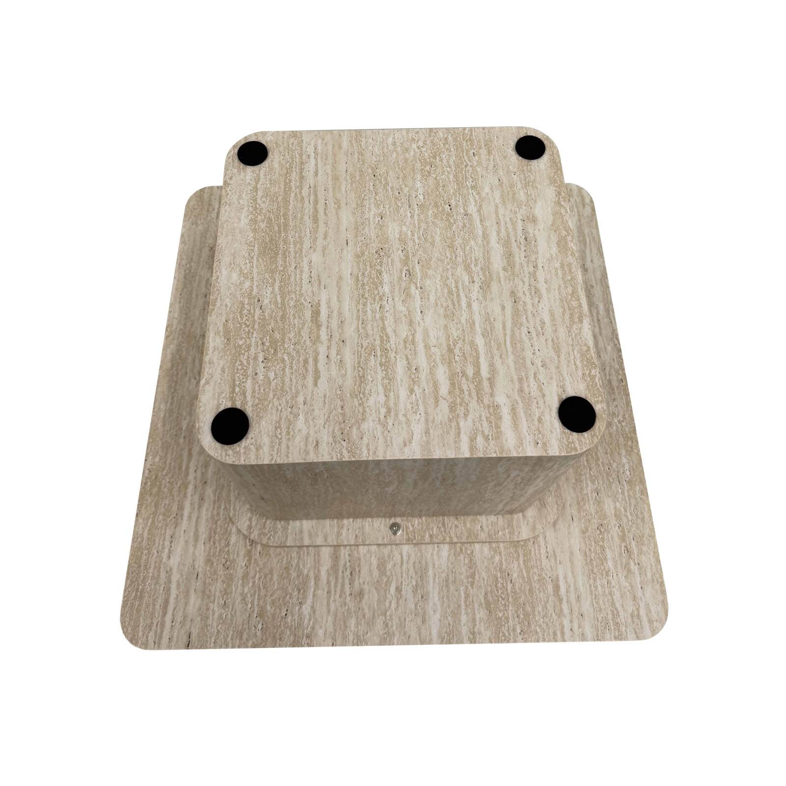 Couchtisch quadratische, in Naturoptik, 80 x 80 x 45 cm