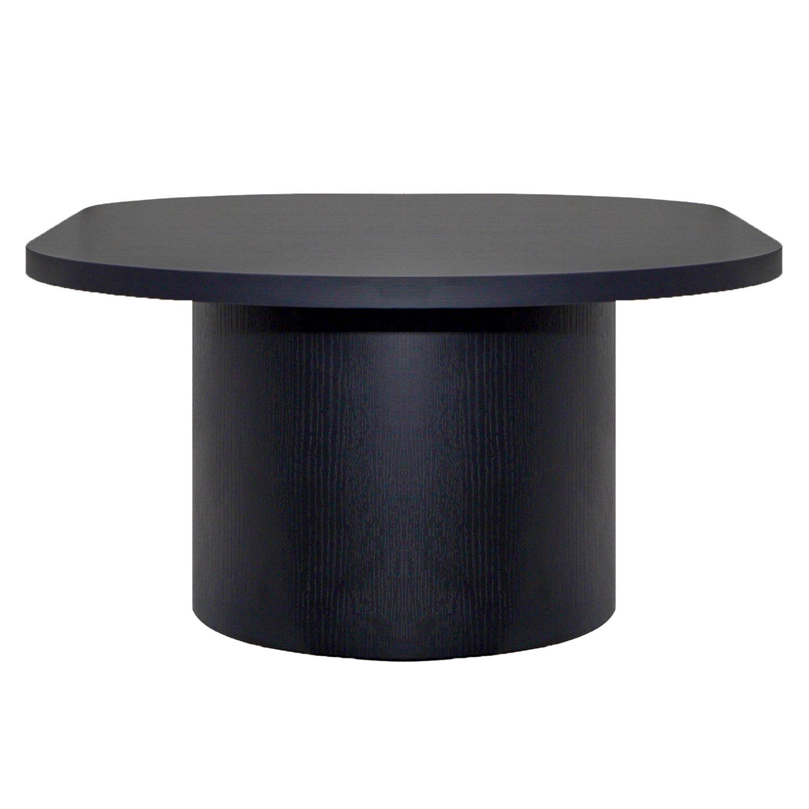 Couchtisch oval, in Holzoptik, 120x70x35 cm