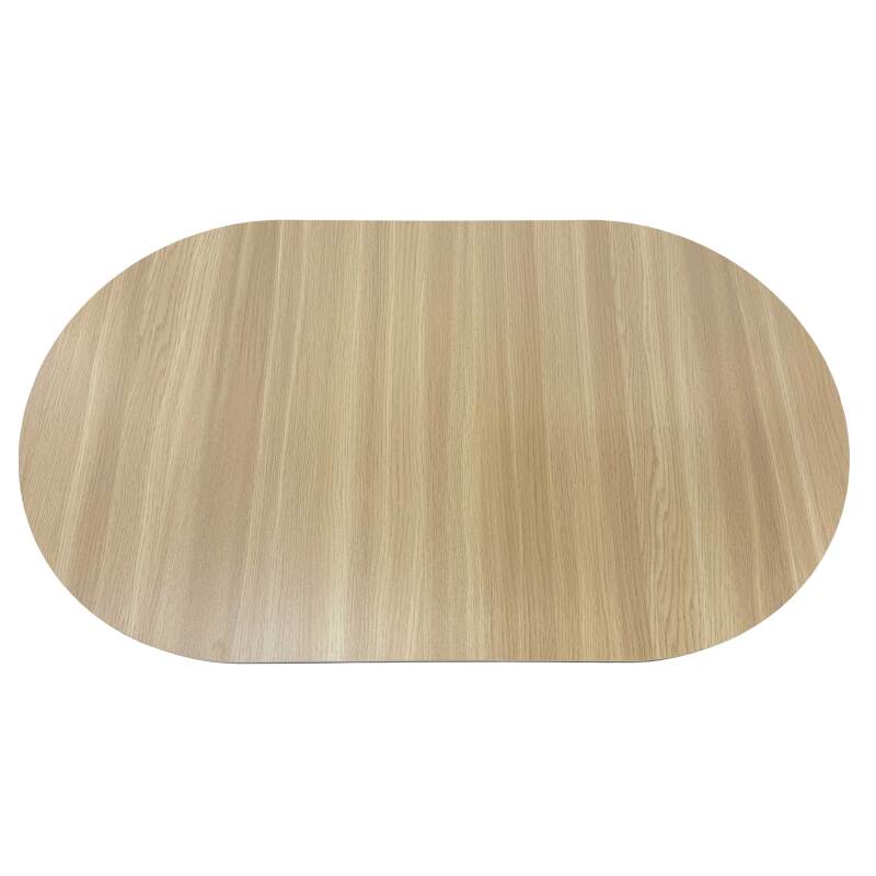 Couchtisch oval, in Holzoptik, 120x70x35 cm