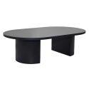 Couchtisch oval, in Holzoptik, 120x70x35 cm