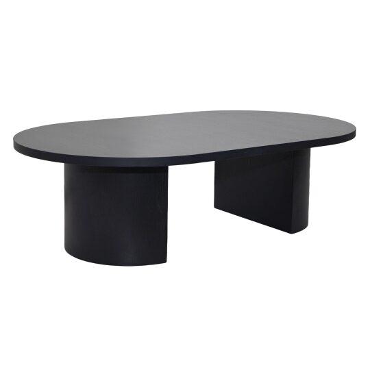Couchtisch oval, in Holzoptik, 120x70x35 cm
