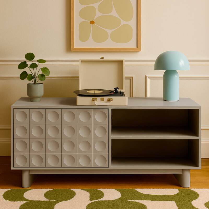 TV-Möbel geeint 120 cm im Retro-Stil