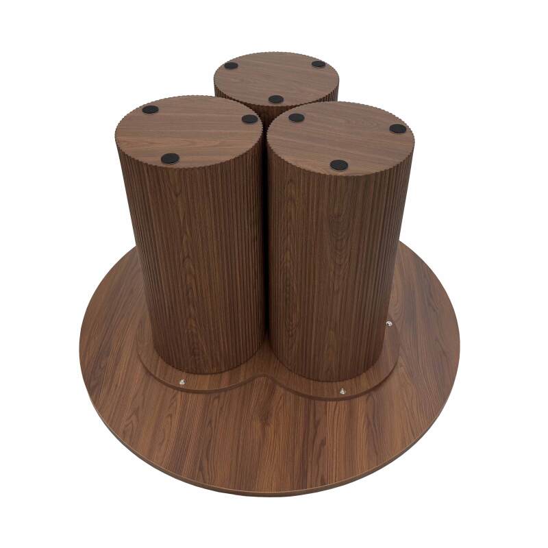 Esstisch rund, in Holzoptik für 4 Personen (6/7)