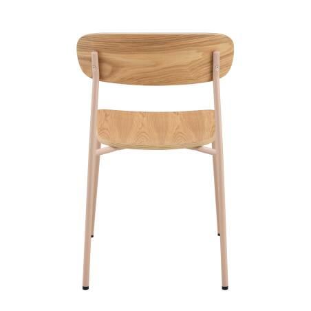 Set aus 2 Stühlen aus Metall und Holz (5/6)