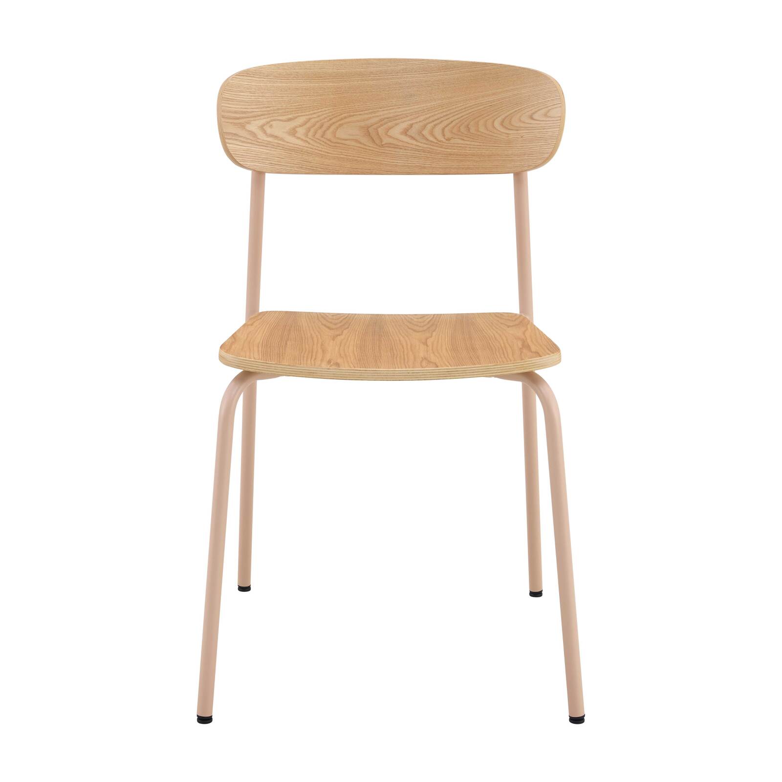 Set aus 2 Stühlen aus Metall und Holz