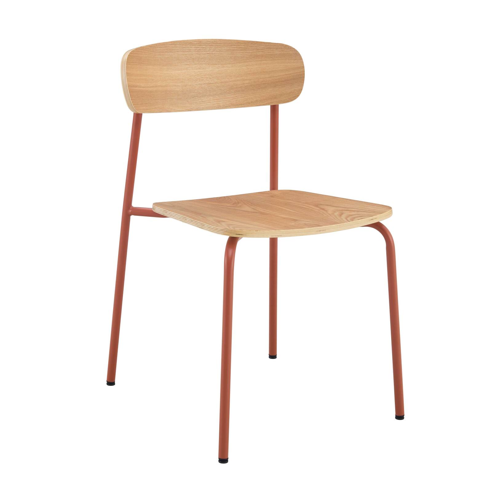 Set aus 2 Stühlen aus Metall und Holz