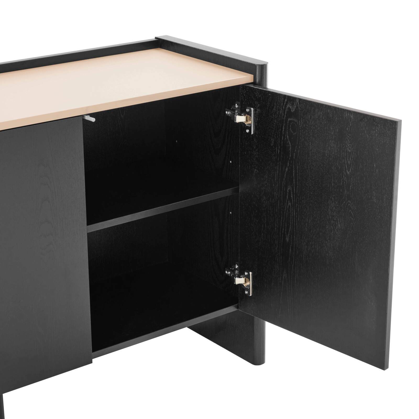 Büfett in Holzoptik mit 3 Türen, 140 cm