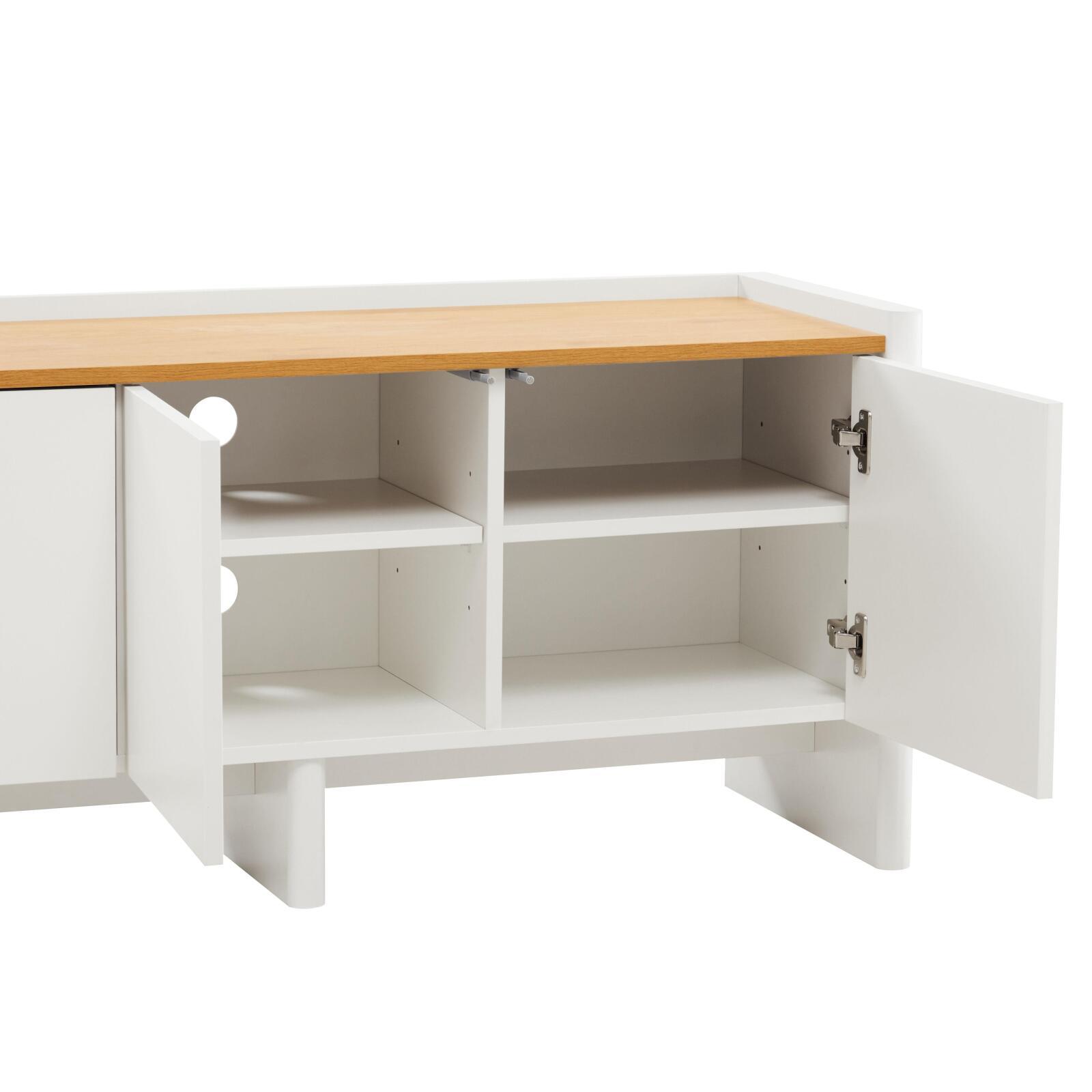 TV-Möbel schlichter 120 cm im minimalistischen Retro-Stil