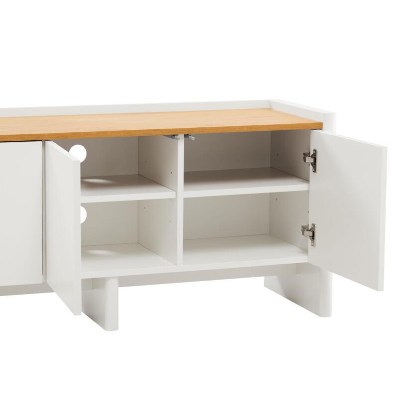 TV-Möbel schlichter 120 cm im minimalistischen Retro-Stil