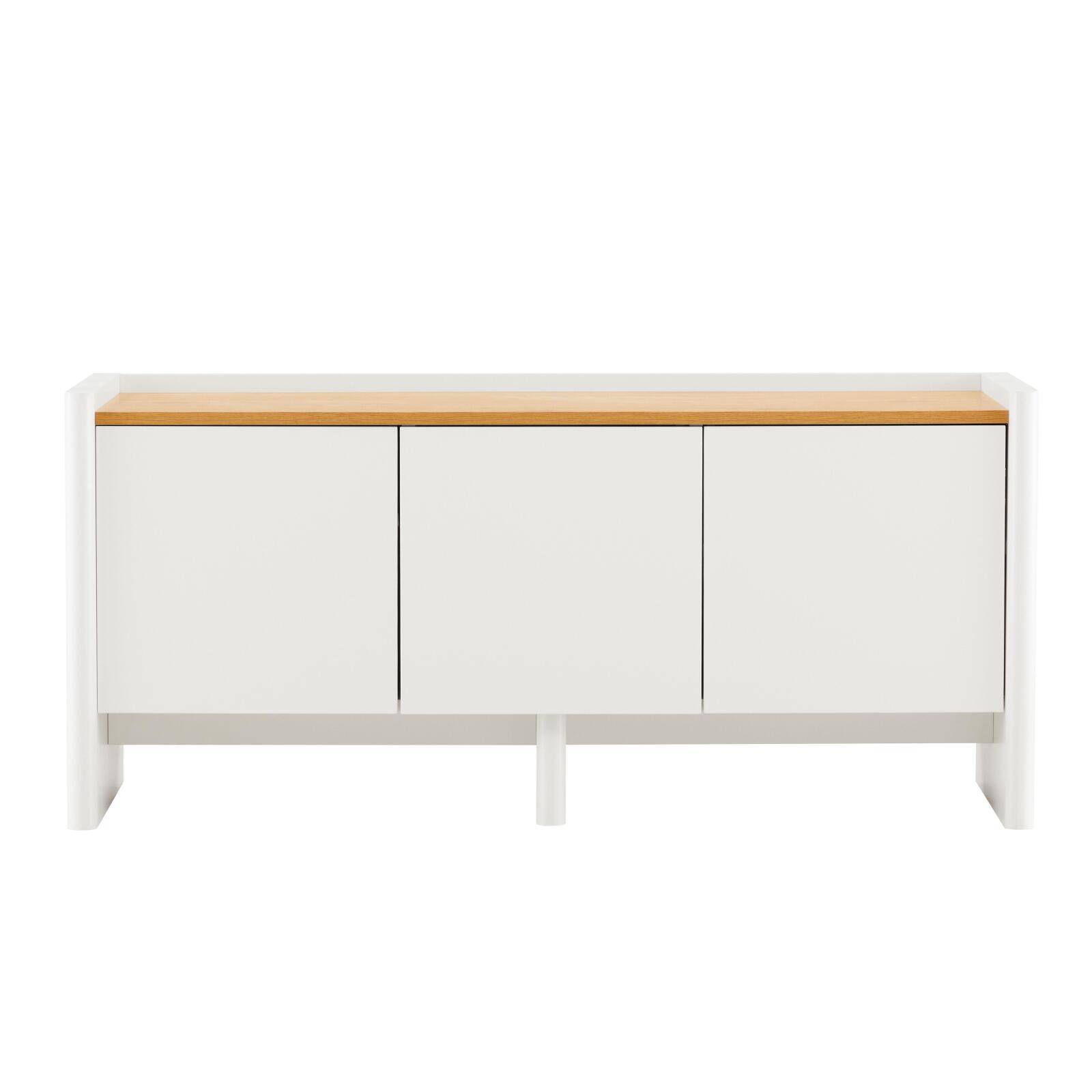 TV-Möbel schlichter 120 cm im minimalistischen Retro-Stil