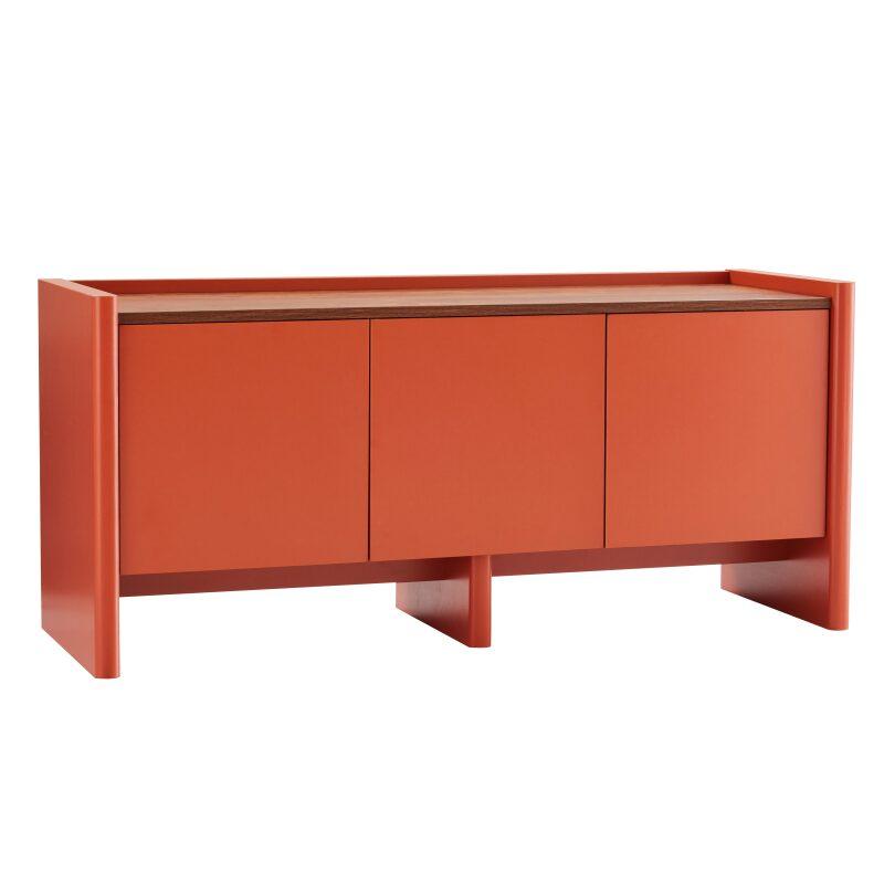TV-Möbel schlichter 120 cm im minimalistischen Retro-Stil