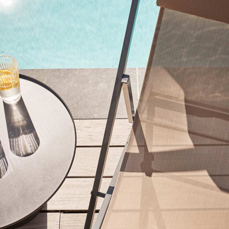 2er-set verstellbaren Aluminium-Sonnensesseln mit 4 Positionen  (2/6)