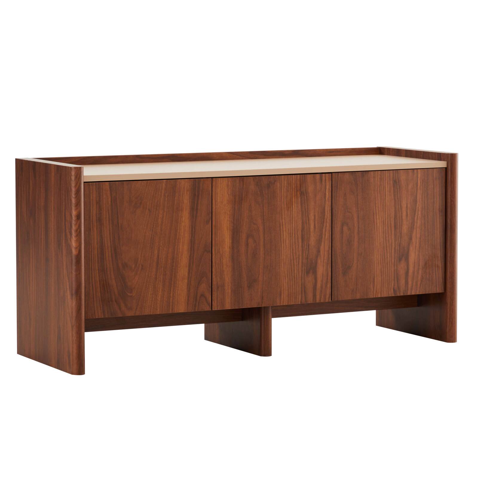 TV-Möbel in Holzoptik 120 cm im schlichten Designstil