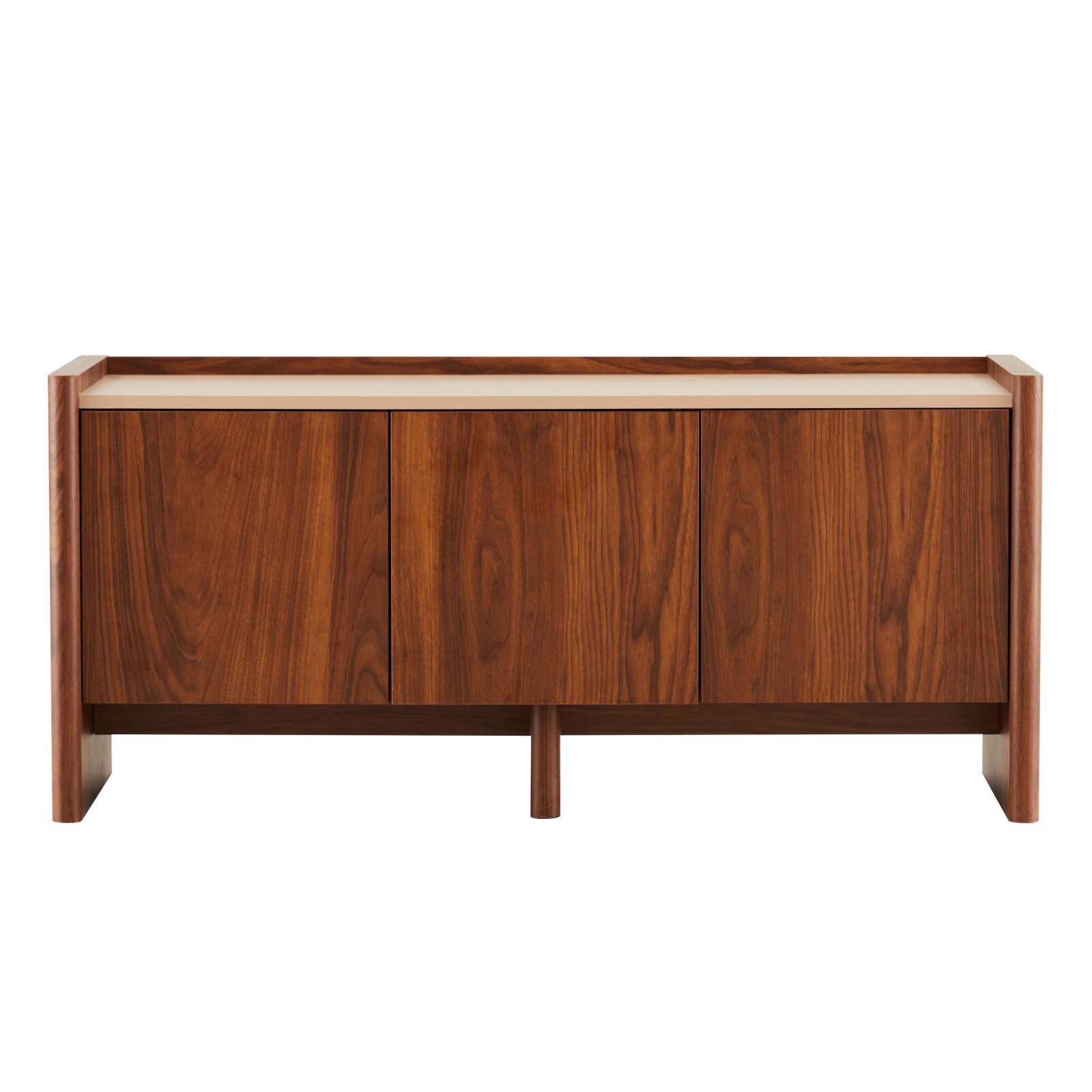 TV-Möbel in Holzoptik 120 cm im schlichten Designstil