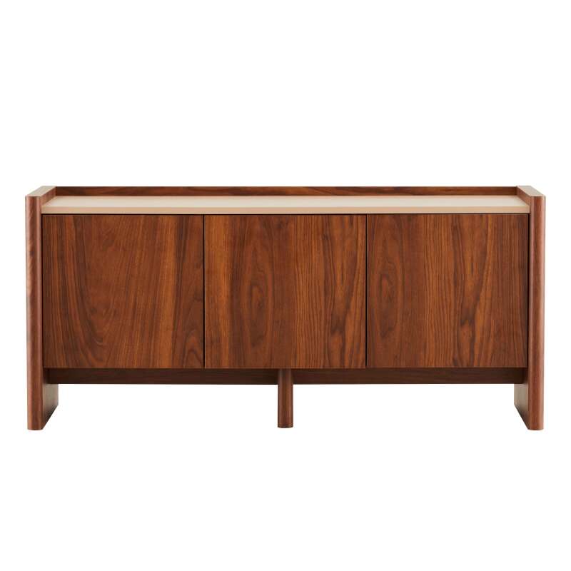 TV-Möbel in Holzoptik 120 cm im schlichten Designstil (4/8)