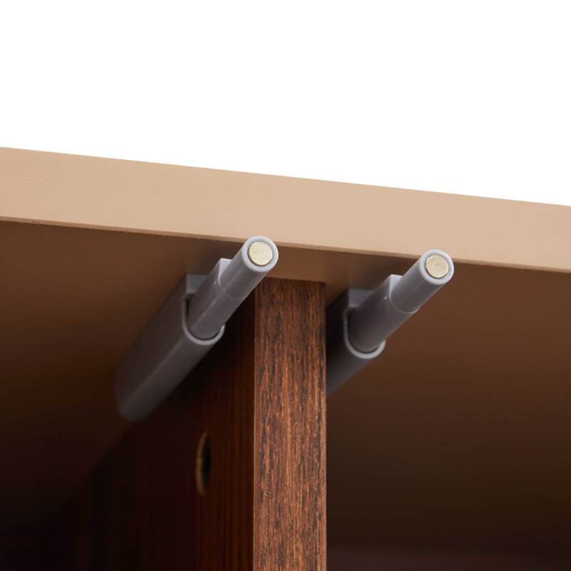 TV-Möbel in Holzoptik 120 cm im schlichten Designstil (7/8)