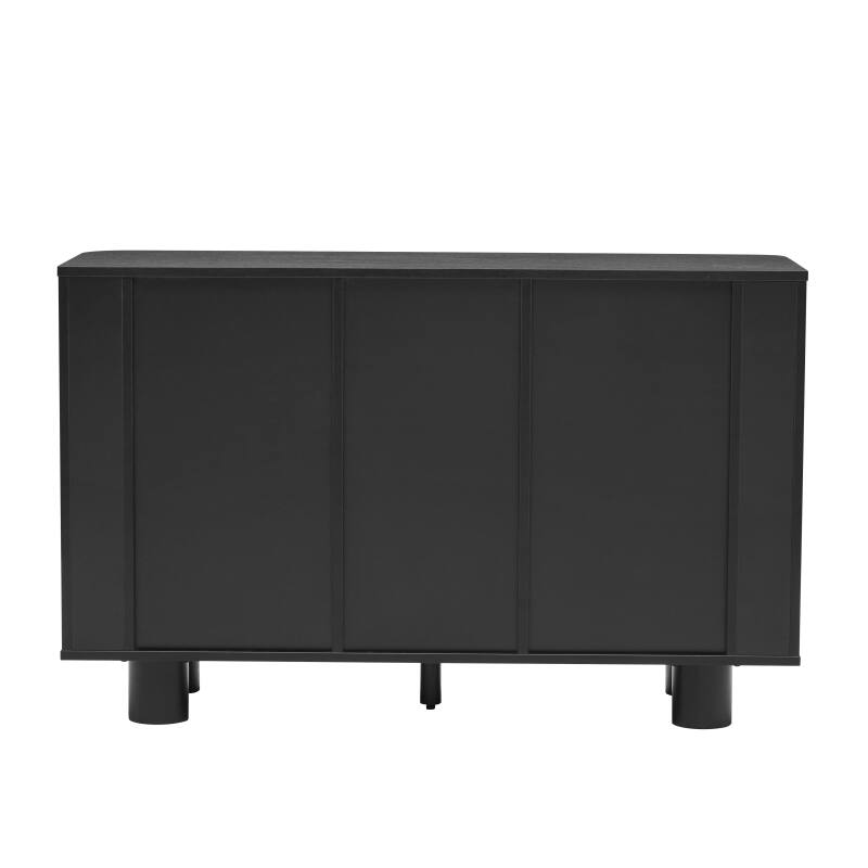 Büfett in Holzoptik mit 3 Türen, 120 cm (5/7)