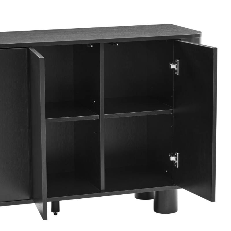 Büfett in Holzoptik mit 3 Türen, 120 cm (6/7)