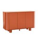 Büfett in Orange mit 3 Türen, 120 cm