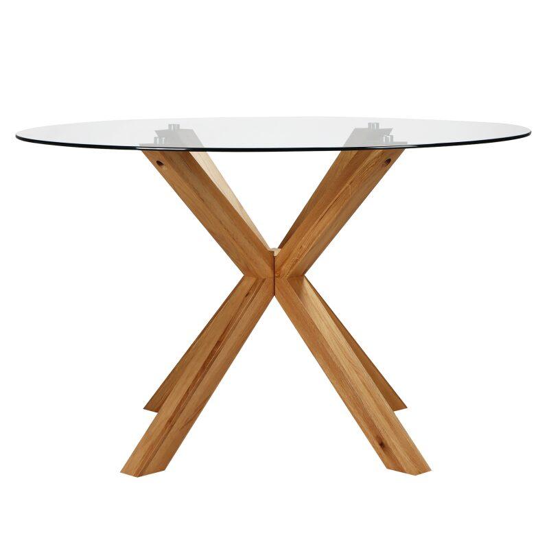 Esstisch Runder aus Glas für 6 Personen