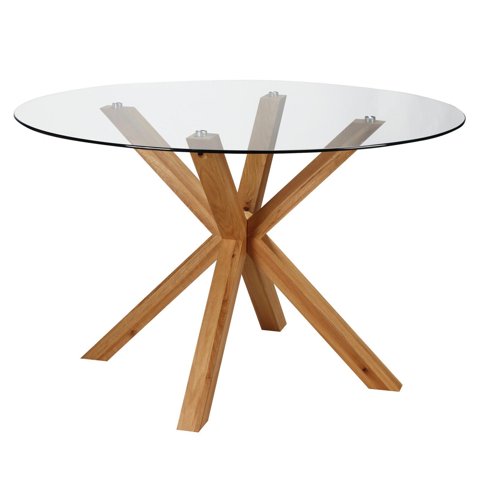 Esstisch Runder aus Glas für 6 Personen