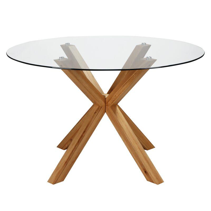 Esstisch Runder aus Glas für 6 Personen