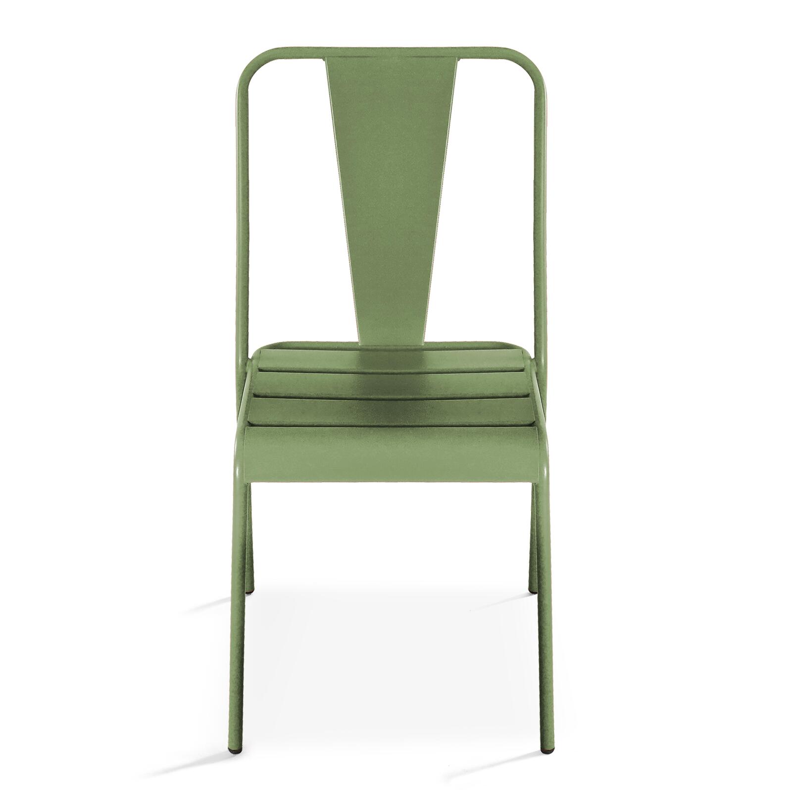 Bistro-Gartenstuhl aus Metall