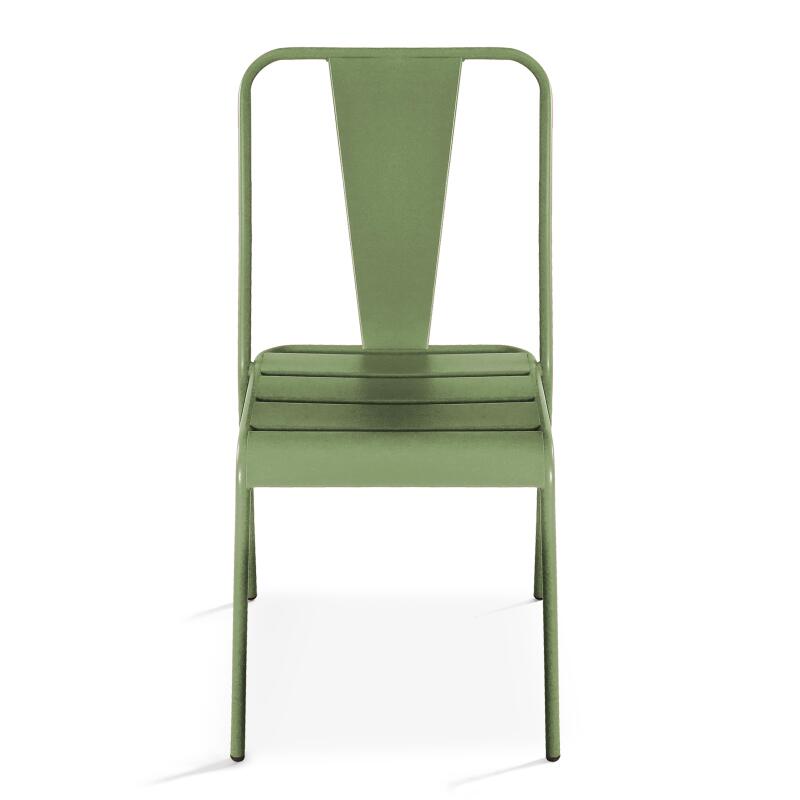 Bistro-Gartenstuhl aus Metall (4/6)