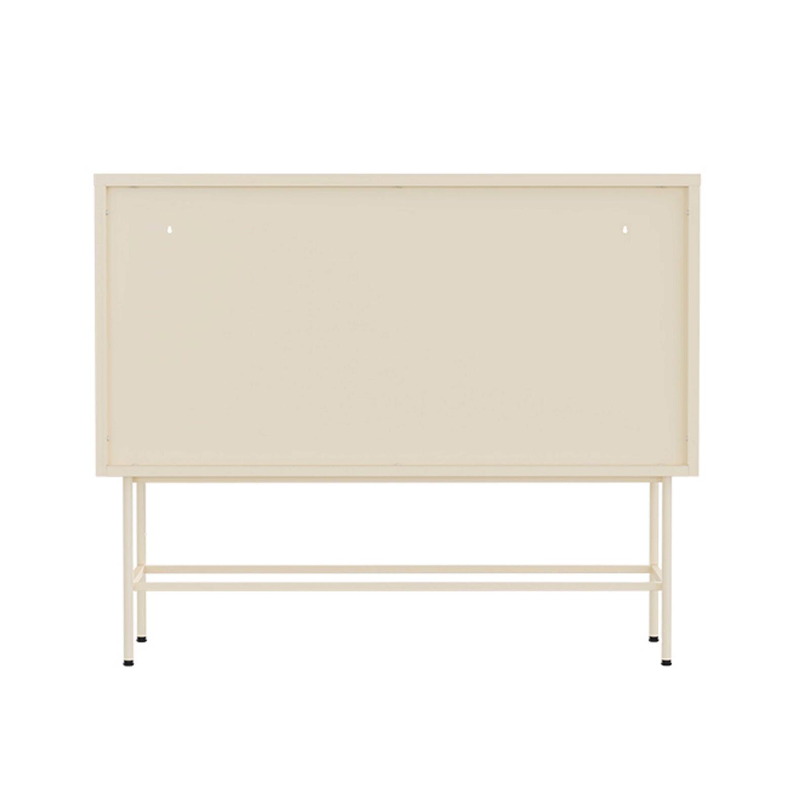 Büfett aus Metall und Glas ,2 Türen, 110 cm