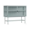 Büfett aus Metall und Glas ,2 Türen, 110 cm