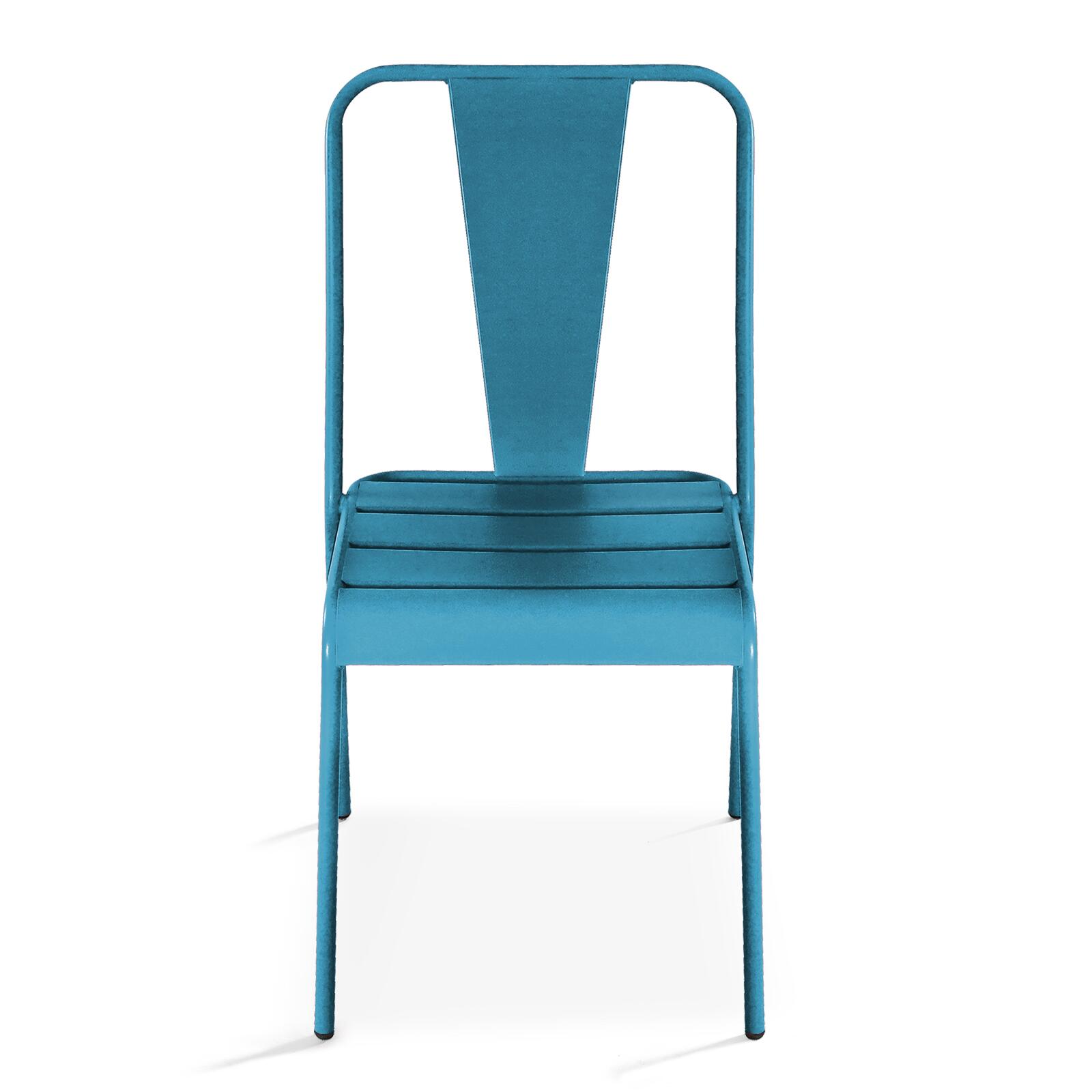 Bistro-Gartenstuhl aus Metall