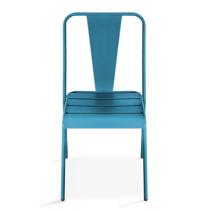 Bistro-Gartenstuhl aus Metall (4/6)