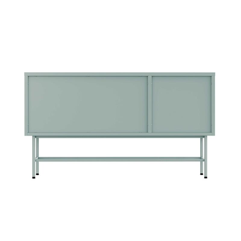 Büfett aus Metall und Glas, 3 Türen, 120 cm