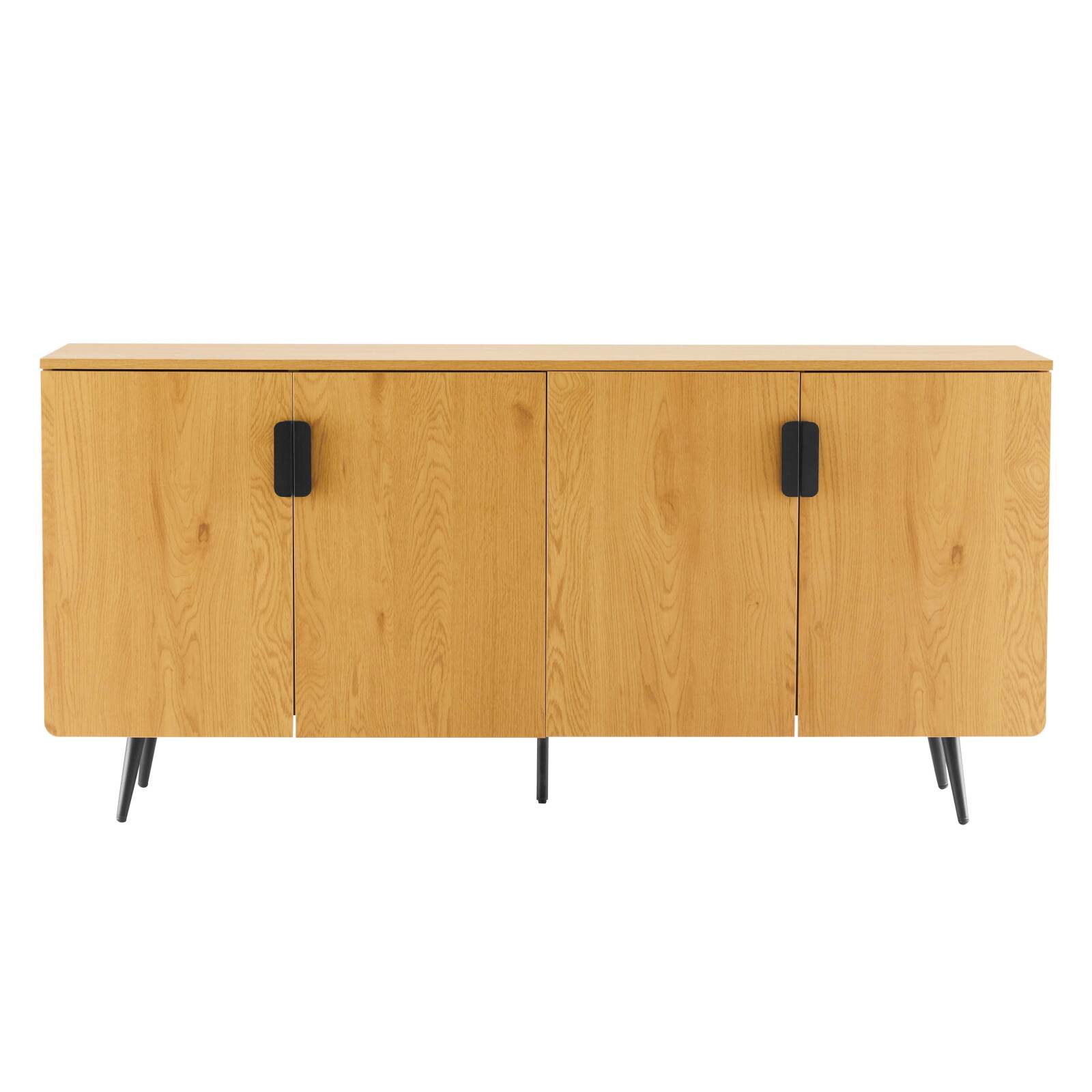 Büfett Holzoptik, 4 Türen, 160 cm