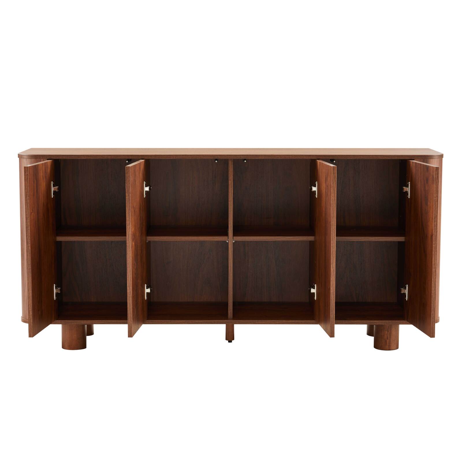 Büfett Holzoptik, 4 Türen, 160 cm