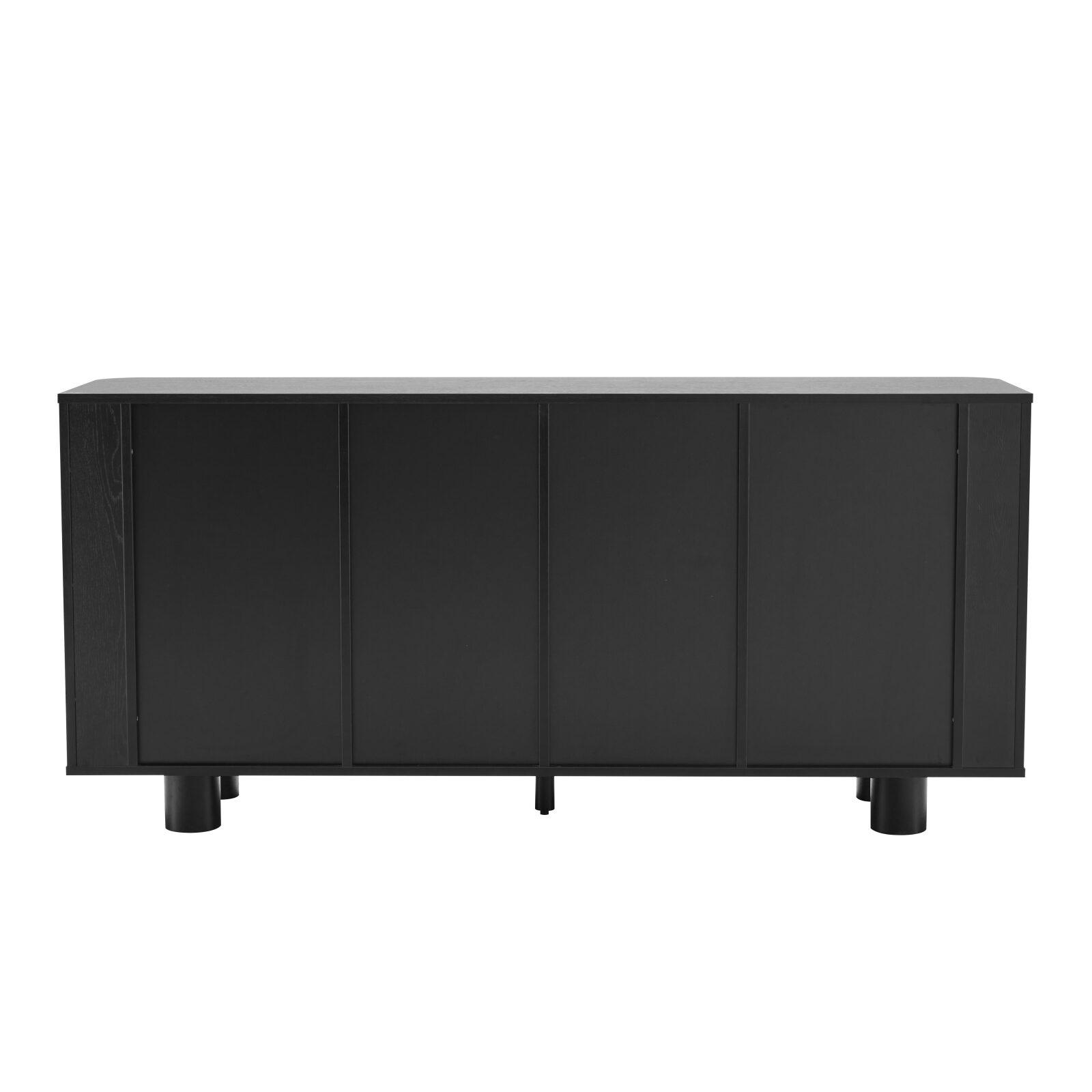 Büfett Holzoptik, 4 Türen, 160 cm