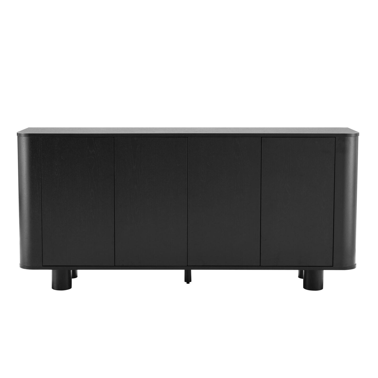 Büfett Holzoptik, 4 Türen, 160 cm