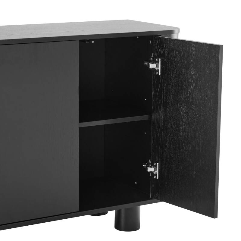 Büfett Holzoptik, 4 Türen, 160 cm