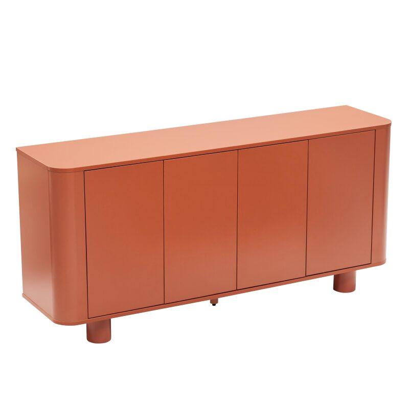 Büfett Orange, 4 Türen, 160 cm
