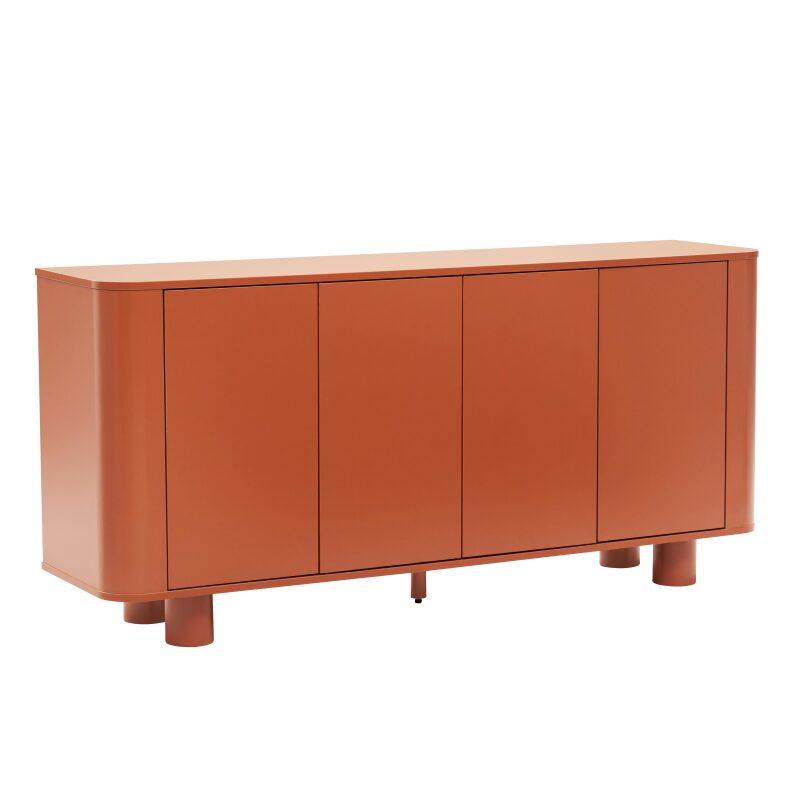 Büfett Orange, 4 Türen, 160 cm