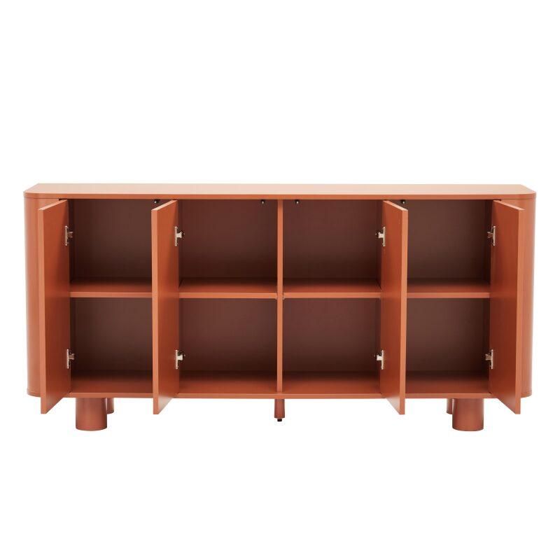 Büfett Orange, 4 Türen, 160 cm