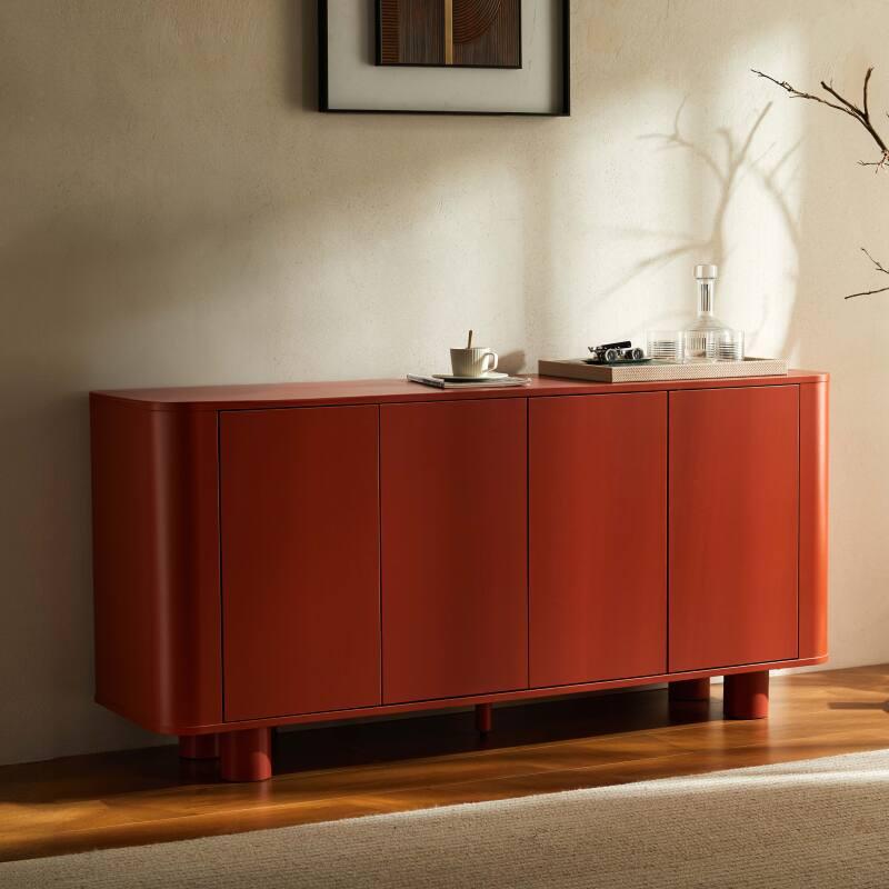 Büfett Orange, 4 Türen, 160 cm